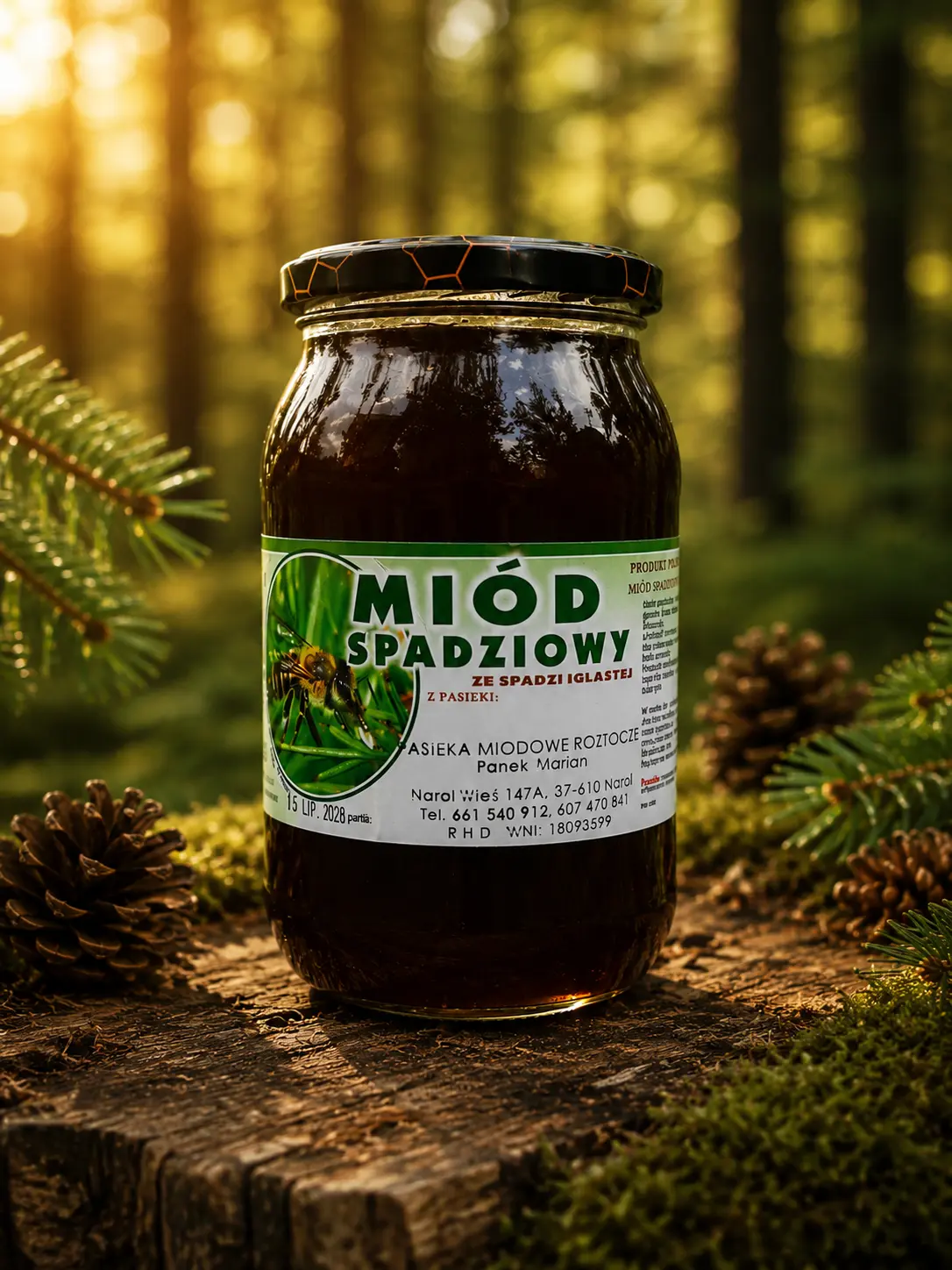 Miód spadziowy iglasty